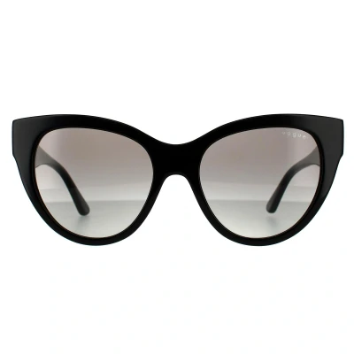 Image of VOGUE EYEWEAR Woman VO5339S W44/11 Sunglasses Plastic Black Grey Cat Eye Normal Shaded