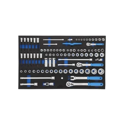 Image of Gedore Socket Set 1/4 Inch, 3/8 1/2 Inch in CT Module, 2005 CT4 4/4 20