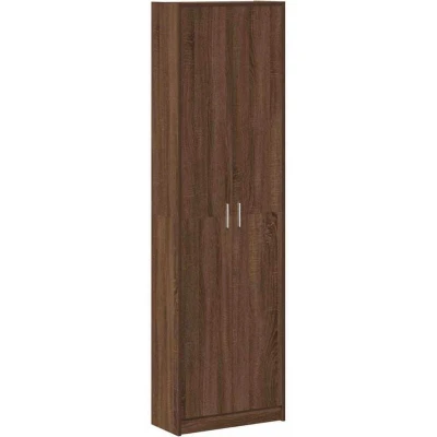 Image of vidaXL Wardrobe Brown Oak 55 x 25 189 cm Wood Material
