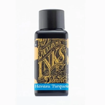 Image of Diamine 30ml Havasu Turquoise fountain pen ink bottle