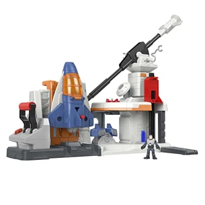 Image of Fisher Price Imaginext and Disney Buzz LightYear Star Command Playset for pre schoolers with Lights Sounds, 3 Years up