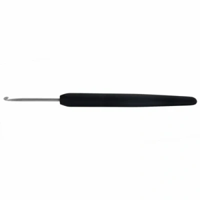 Image of KnitPro Aluminium Crochet Hook softgrip 3.50mm Black 3pcs