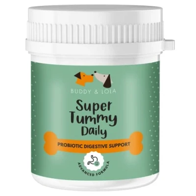 Image of Buddy &amp; Lola Probiotics For Dogs 300g Powder, Simple To Add Food Complete Daily Digestive Support With Prebiotics Happy Healthy