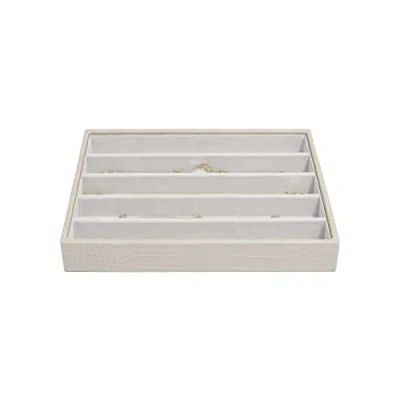 Image of Stackers Putty Croc Textured Classic Medium Jewellery Box Necklace Layer