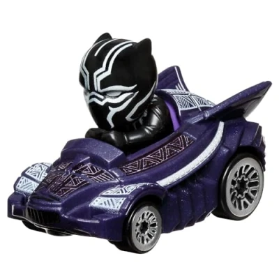 Image of Hot Wheels RacerVerse Die Cast Marvel Black Panther Toy Race Car
