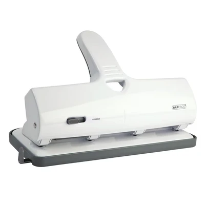 Image of Rapesco ALU 40 Heavy Duty 4 Hole Punch White 1324