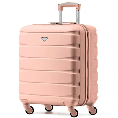Image of Flight Knight Lightweight 4 Wheel ABS Hard Case Small Suitcase Approved for Over 100 Airlines Including easyJet, British Airways, Ryanair, Jet2, Emirates &amp; Many More Carry On 56x45x25cm