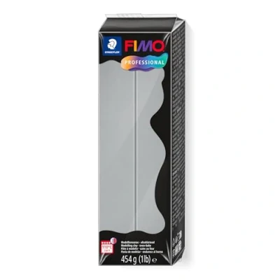 Image of STAEDTLER 8041 80 FIMO Professional Oven Hardening Polymer Modelling Clay, 454g Dolphin Grey (Single Block)