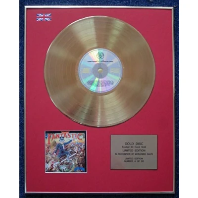Image of Elton John Limited Edition CD 24 Carat Gold Coated LP Disc Captain Fantastic and the Brown Dirt Cowboy