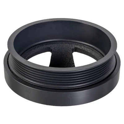 Image of 6510300703, A6510300703 crankshaft Pulley FEBI BILSTEIN 175293 6 PK 148mm for MERCEDES BENZ: Viano, Vito Mixto