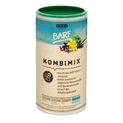 Image of GRAU the original BARF KombiMix, complete mix for BARFING, natural all round supply, pack of 1 (1 x 700 g), supplementary food dogs