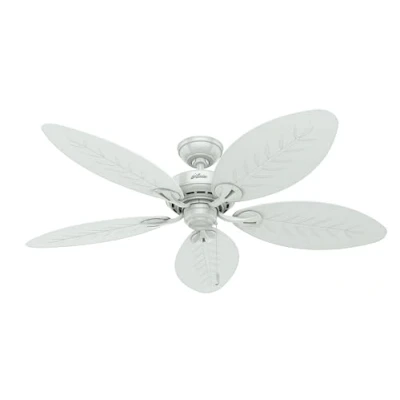 Image of HUNTER Fan Ceiling Bayview 137 cm Indoor and Outdoor, Pull chain, White, 5 Reversible Blades White Ideal for Summer or Winter, Model 24996