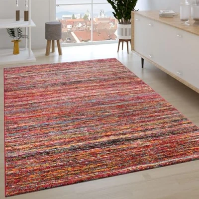 Image of Paco Home Area Rugs Livingroom Short Pile Large Rug Bedroom Aztec Pattern Geometric Diamond Rug, Size:80x150 cm, Colour:Multicolored 2
