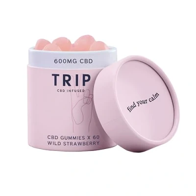 Image of TRIP Magnesium Gummies, Wild Berry, 5400mg Citrate per pack, 90mg x 60 Highly Absorbable for Stress/Anxiety Relief, Electrolyte Balance, Plant Powered, Sugar Free &amp; 3rd Party Tested