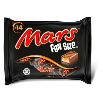 Image of Mars Chocolate Fun Size Bars Party Bag Filler Multipack 16 x 18g