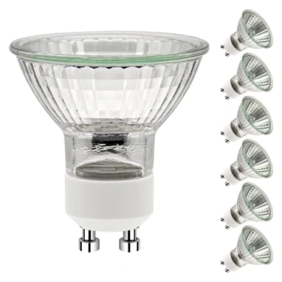 Image of Simusi GU10 Halogen Light Bulbs, Bulbs 35W, 6 Pack Spotlight AC 230V Equivalent Energy 2 Pin 35 Beam Angle 2700K Dimmable Warm White
