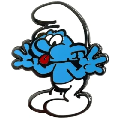 Image of Pawprint Family Jokey Smurf Enamel Pin Badge The Smurfs Official Merchandise