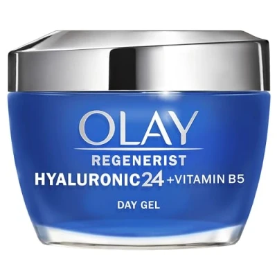 Image of Olay Hyaluronic 24 + Vitamin B5 Moisturiser, Day Gel Cream With Acid, &amp; Niacinamide For Smoother Healthier Looking Skin, 50 ml
