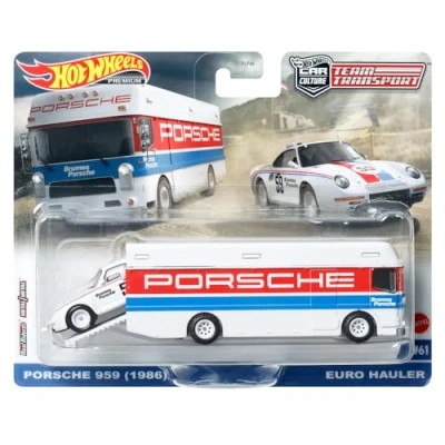 Image of Hot Wheels Collector European Transporter Collection Vehicle for children 3 years and up, HKF47