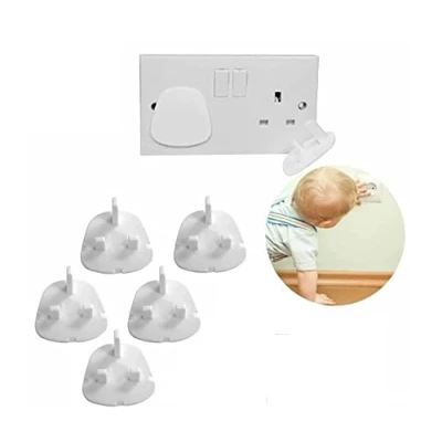 Image of 5pc x Mains Protector Socket Plug Covers Child Baby Safety Guard Electrical Home