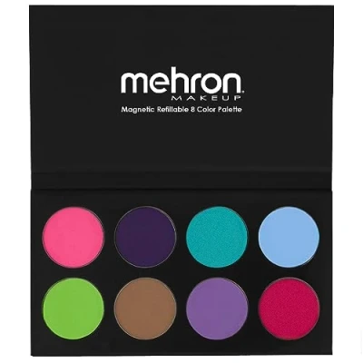 Image of Mehron Makeup Paradise AQ Face &amp; Body Paint 8 Color Palette (Pastel) Face, Body, SFX Palette, Special Effects, Painting for Art, Theater, Halloween, Parties and Cosplay