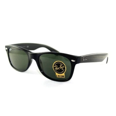 Image of Ray Ban Rectangle Unisex Black G 15 Green RB2132 One Size