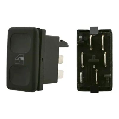 Image of 191959855, 19195985501C Switch, window winder FEBI BILSTEIN 14080 Left Rear, Right Front, Front VOLKSWAGEN: Polo III Hatchback