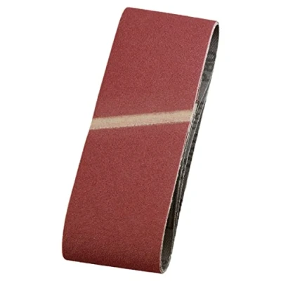 Image of kwb Abrasive Belts 75X457 Mm Made of High Grade Corundum with Grit Size 100, Special Gluing and Flexible Cotton Fabric for Coarse Sanding Wood Metal