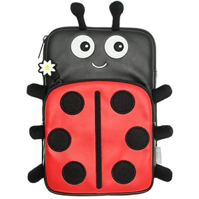 Image of My Doodles Fun Novelty Children&#039;s Character Universal Case Cover Sleeve Pouch with Zip and Compatible 7 inch Tablets Ladybird