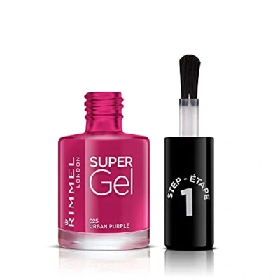 Image of Rimmel London Super Gel Nail Polish, 25 Urban Purple, 12 ml
