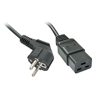 Image of LINDY compatible Schuko to IEC C19 Mains Cable 2m
