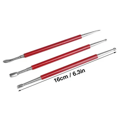 Image of Leather Press Rub Tool, 3pcs Set Craft Tool Sewing