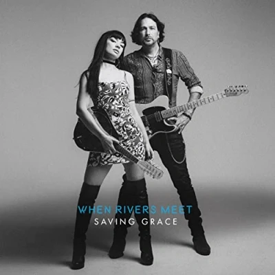 Image of When Rivers Meet Saving Grace Silver Splatter Autographed 2021 UK vinyl LP WRMLPV02