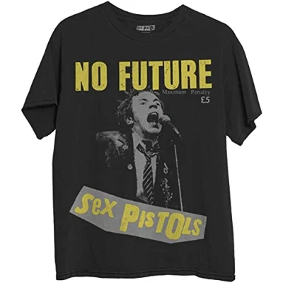 Image of The Sex Pistols No Future Official Tee T Shirt Mens Unisex (X Large) Black