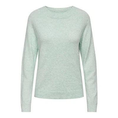 Image of ONLY Women&#039;s Onlrica Life L/S Jumper KNT Noos Knitted, Mist Green, S