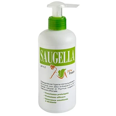 Image of SAUGELLA You Fresh Intimate Cleanser with Thyme Extract and Calendula, Refreshing Action, Soothing Moisturizing Cleansing, pH 4.5, 200 ml