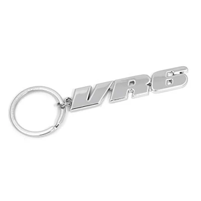 Image of Volkswagen Classic Parts ZCP902855 Keyring VR6 Key Ring Chrome/Silver