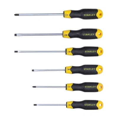 Image of Stanley 6 Piece Cushion Grip2 Screwdriver Set