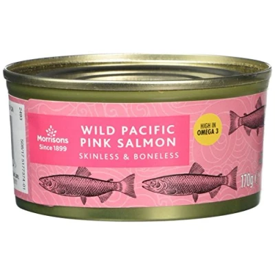 Image of Morrisons Skinless and Boneless Pink Salmon, 170 g, Pack of 12