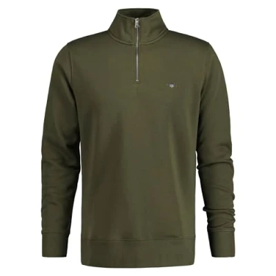 Image of GANT Shield HALF ZIP Sweatshirt, Men&#039;s, Size: Small, Grün