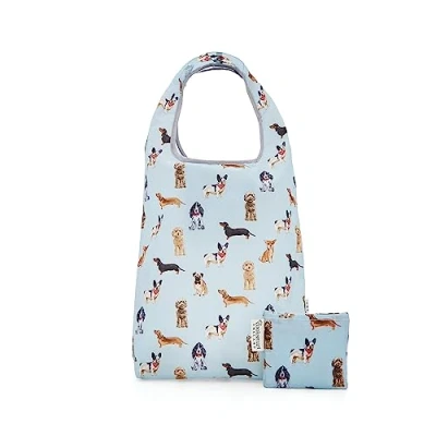 Image of Cooksmart British Designed Small Eco Bag Bags With Handles Great For On The Go Friendly Option Shopping Curious Dogs