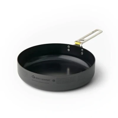 Image of Sea to Summit Frontier Ultralight Cooking Pan 1 2 Person Non Stick 20cm Camping Frying Hard Anodised Aluminium Cookware 366g
