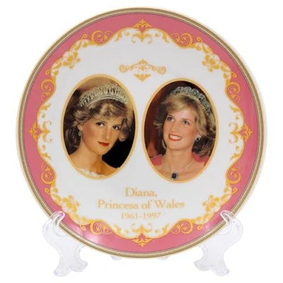 Image of The Leonardo Collection Royal Heritage HRH Princess Diana Plate 6 for Home Decor Lovely Dinner Plates Gifts Women &amp; Men Ideal Ceramic Kitchen Microwave Safe All