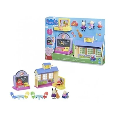 Image of Peppa Pig Peppa’s Adventures Peppa&#039;s School Playgroup Preschool Toy, with Speech and Sounds, for Ages 3 Up
