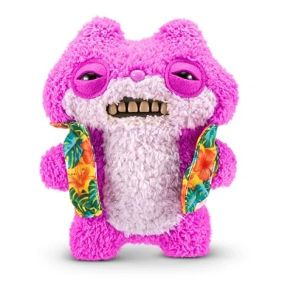 Image of Fuggler Vacay Vibes by ZURU, Funny Ugly Monster, Plush, Collectible, Toy (Sketchy Squirrel pink)
