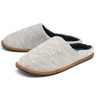 Image of Dunlop MENS JULIAN MULE SLIPPERS MTO Light Grey UK 9