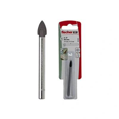 Image of Fischer Tile Carbide Cutting Drill for Glass and Ceramic D GT PV 5K x 13/75, 551340, Grey, 5 mm diametro foro