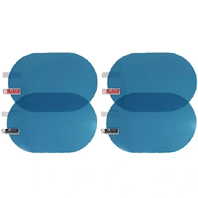 Image of KAV 4 PCS Car Rearview Mirror Sticker, HD PET Nano Film Rainproof, Waterproof, Anti Fog, Scratch Films for Side Windows Clear Protective Rear View Cover Glass 95x135 mm