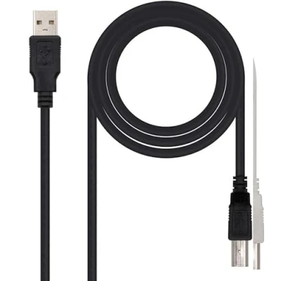 Image of Levitantes USB 2.0 Type A to B Cable for 3 m Printer Black A/M B/M