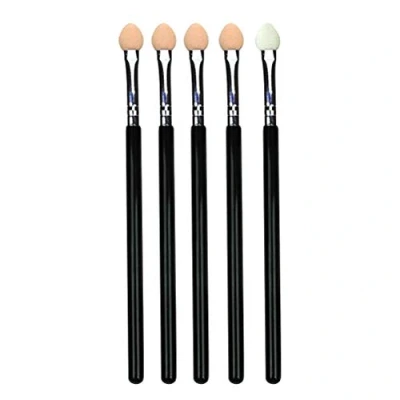 Image of Lurrose Pack of 10 Eyeshadow Brushes Dual Colour Rubber Sponge Makeup Brush Tool Applicator for Women and Girls
